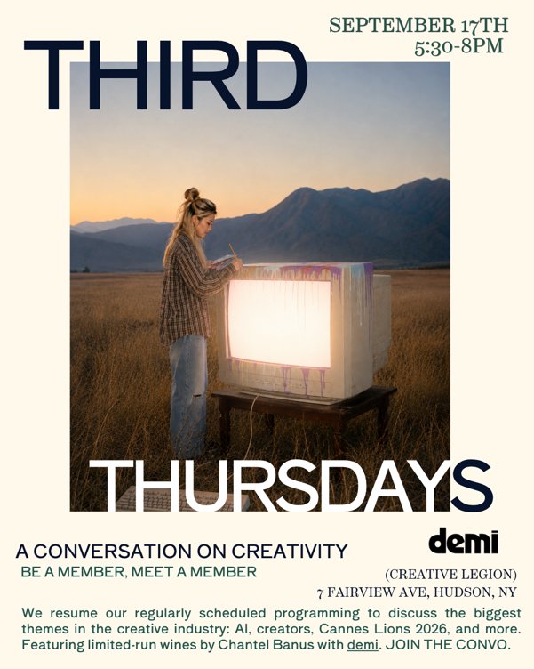 Third Thursday September: A Conversation Creativity in 2026