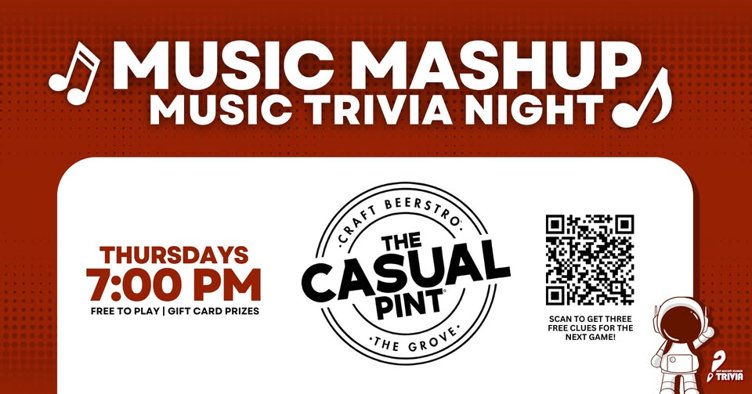 Hoover Music Trivia | The Casual Pint of The Grove