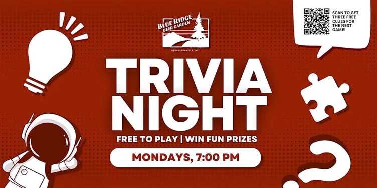 Hendersonville Trivia Night | Blue Ridge Beer Garden